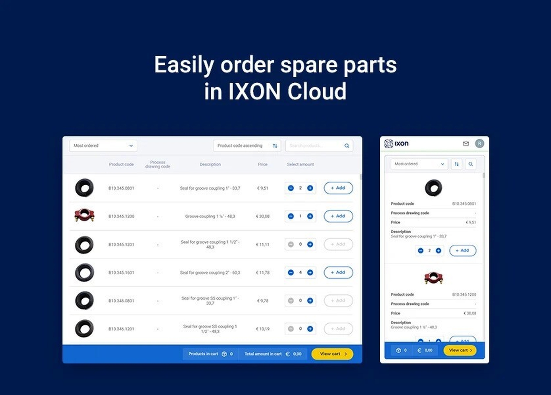 LIVE: IXON cloud spare-parts module
